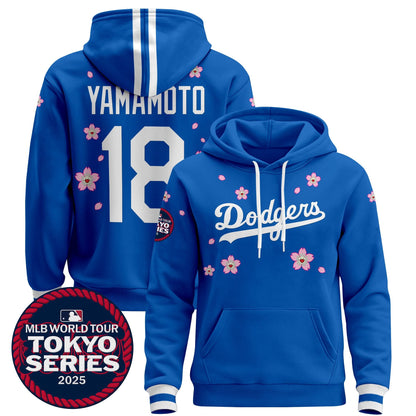 Dodgers Tokyo Series 2025 Pullover Hoodie V2 - Stitched