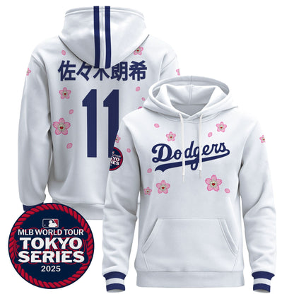 Dodgers Tokyo Series 2025 Pullover Hoodie V2 - Stitched