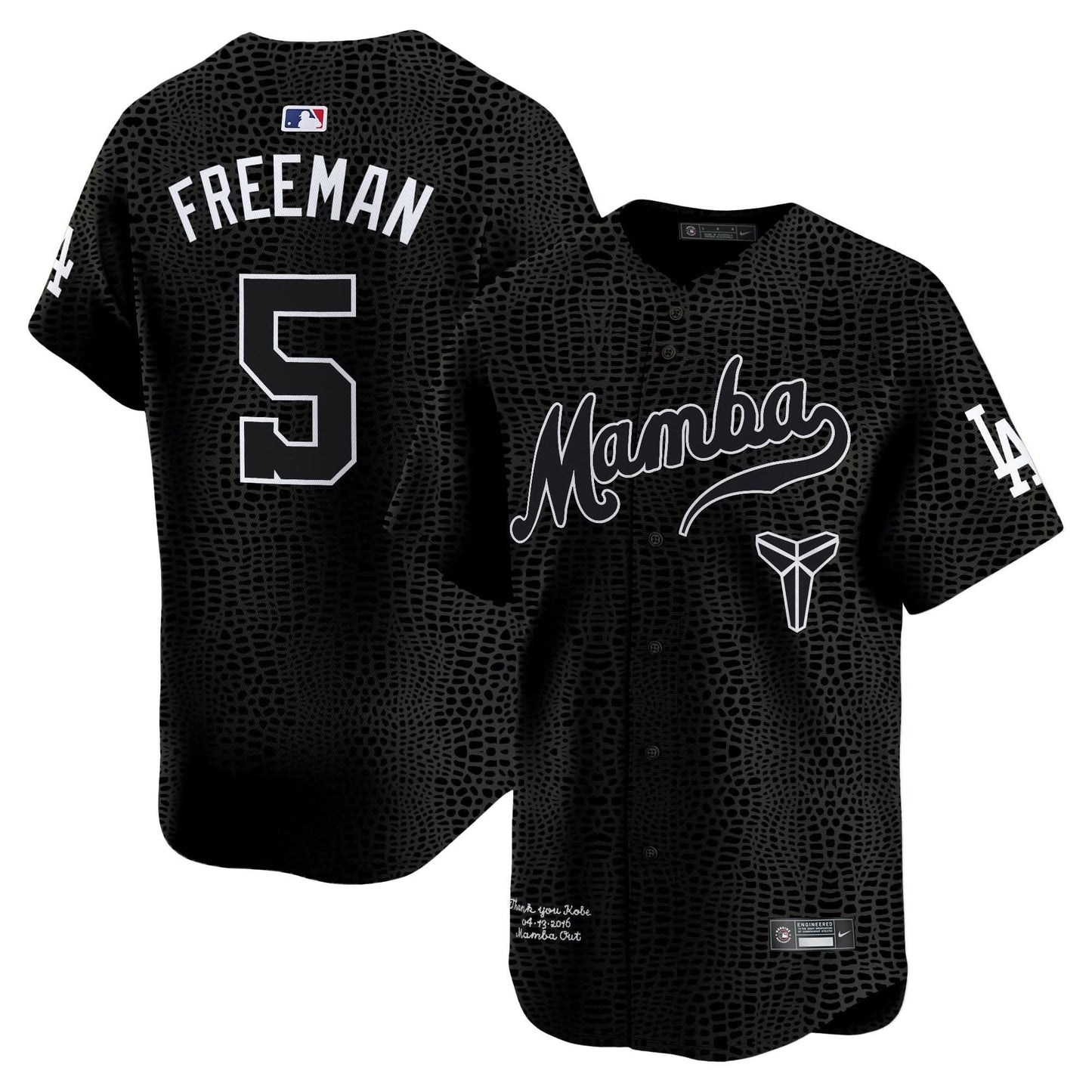 Dodgers Kobe Bryant Mamba Vapor Premier Limited Jersey - All Stitched