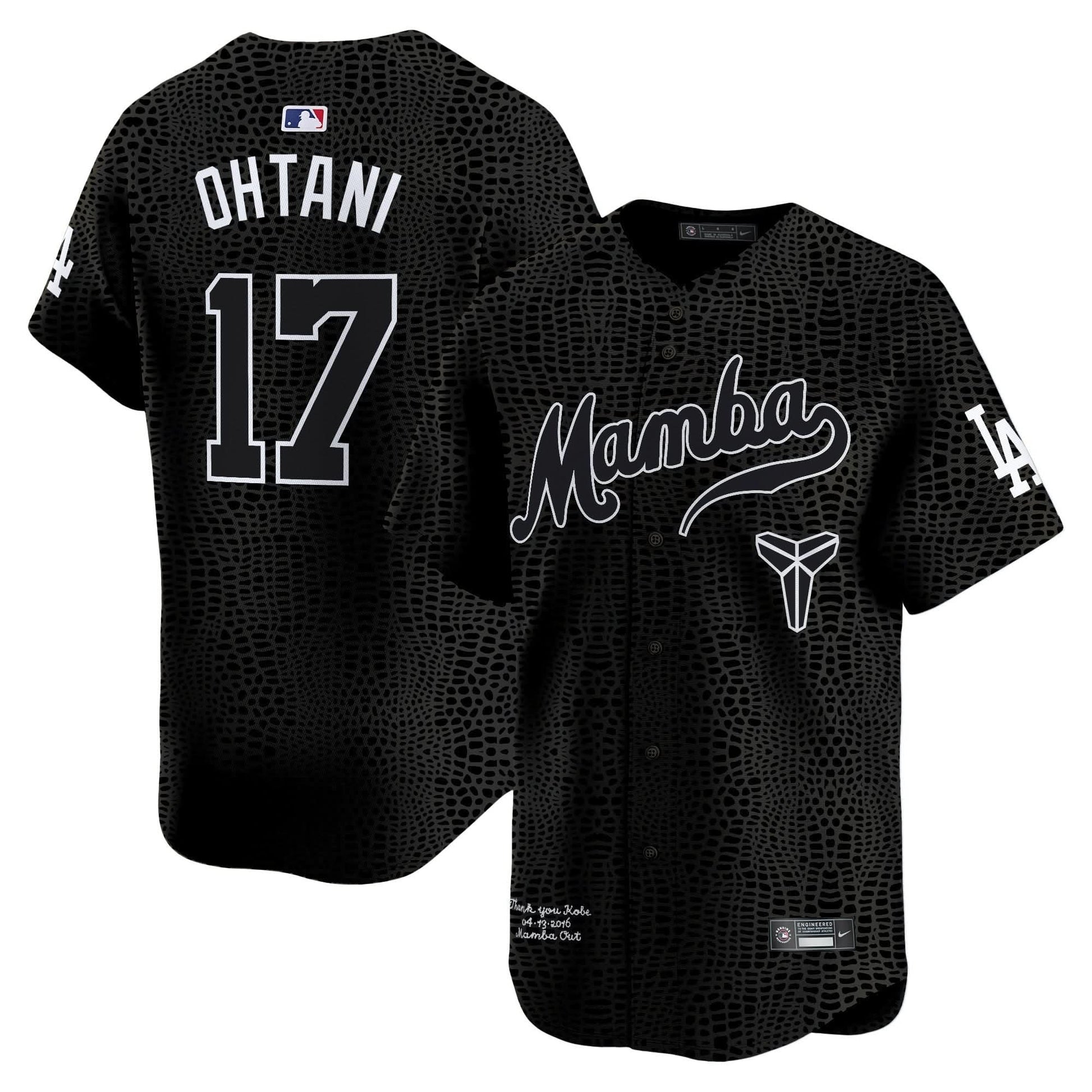 Dodgers Kobe Bryant Mamba Vapor Premier Limited Jersey - All Stitched
