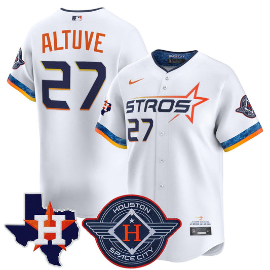 Houston Astros 2025 City Connect Texas Patch Vapor Premier Limited Jersey - All Stitched