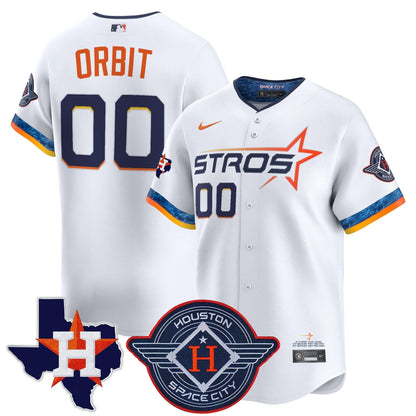 Houston Astros 2025 City Connect Texas Patch Vapor Premier Limited Jersey - All Stitched