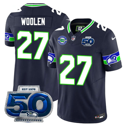 Seattle Seahawks 50th Season Vapor Limited Jersey - All Stitcheds
