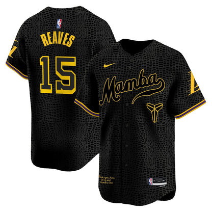 Los Angeles Lakers Kobe Bryant Mamba Vapor Baseball Jersey - All Stitched