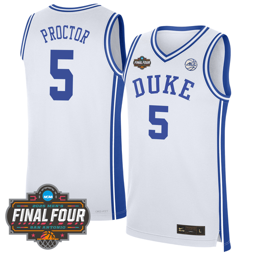 Custom Duke Blue Devils Men's Basketball 24/25 Jersey - Final Four Patch