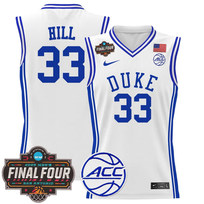 Duke Blue Devils 2025 Final Four Patch Basketball Jersey - All Stitched