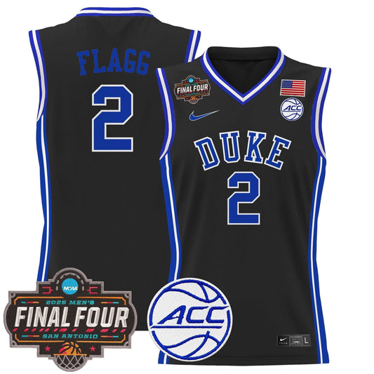 Duke Blue Devils 2025 Final Four Patch Basketball Jersey - All Stitched