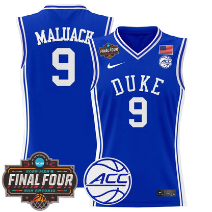 Duke Blue Devils 2025 Final Four Patch Basketball Jersey - All Stitched