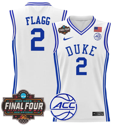 Duke Blue Devils 2025 Final Four Patch Basketball Jersey - All Stitched