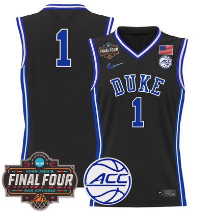 Duke Blue Devils 2025 Final Four Patch Basketball Jersey - All Stitched