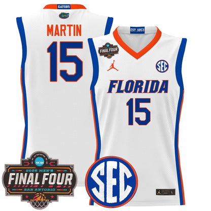 Florida Gators 2025 Final Four Patch Basketball Jersey - All Stitched