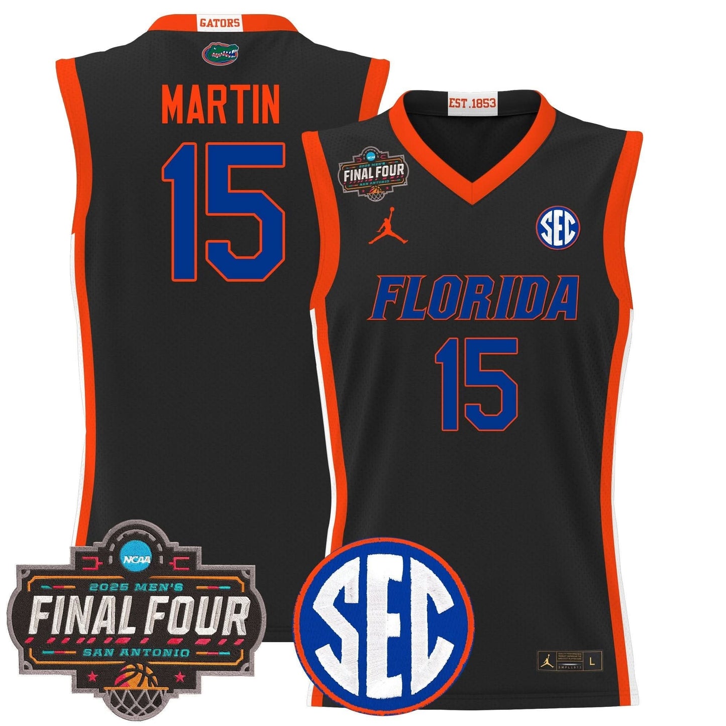 Florida Gators 2025 Final Four Patch Basketball Jersey - All Stitched