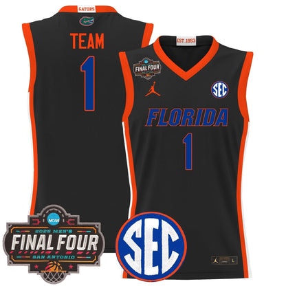 Florida Gators 2025 Final Four Patch Basketball Jersey - All Stitched