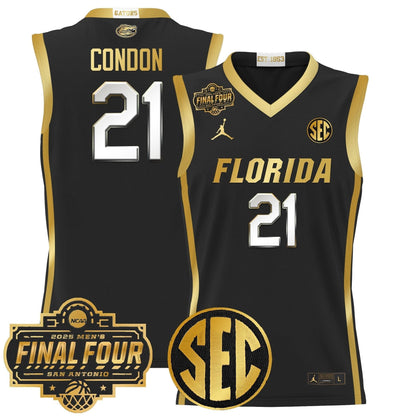 Florida Gators 2025 Final Four Patch Basketball Jersey - All Stitched