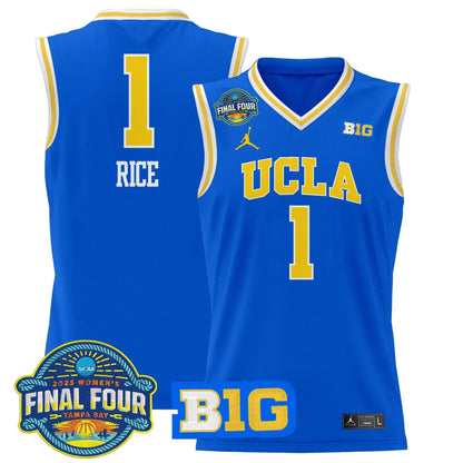 UCLA Bruins 2025 Big Ten Women's Final Four Patch Lightweight Basketball Jersey - All Stitched