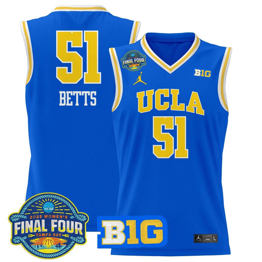 UCLA Bruins 2025 Big Ten Women's Final Four Patch Lightweight Basketball Jersey - All Stitched