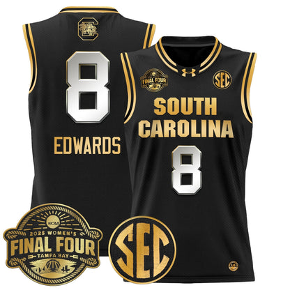 South Carolina Gamecocks 2025 Sec Women's Final Four Patch Lightweight Basketball Jersey - All Stitched