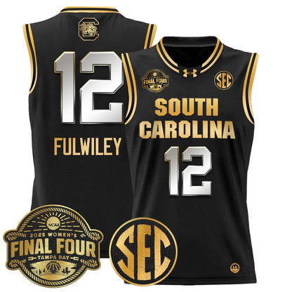 South Carolina Gamecocks 2025 Sec Women's Final Four Patch Lightweight Basketball Jersey - All Stitched
