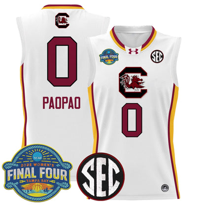 South Carolina Gamecocks 2025 Sec Women's Final Four Patch Lightweight Basketball Jersey - All Stitched