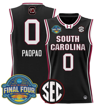 South Carolina Gamecocks 2025 Sec Women's Final Four Patch Lightweight Basketball Jersey - All Stitched