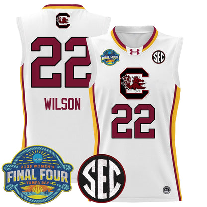 South Carolina Gamecocks 2025 Sec Women's Final Four Patch Lightweight Basketball Jersey - All Stitched
