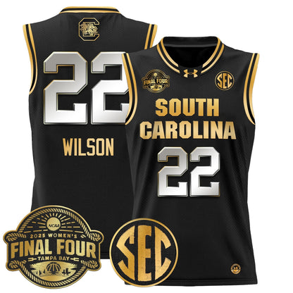 South Carolina Gamecocks 2025 Sec Women's Final Four Patch Lightweight Basketball Jersey - All Stitched