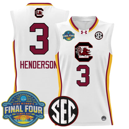 South Carolina Gamecocks 2025 Sec Women's Final Four Patch Lightweight Basketball Jersey - All Stitched