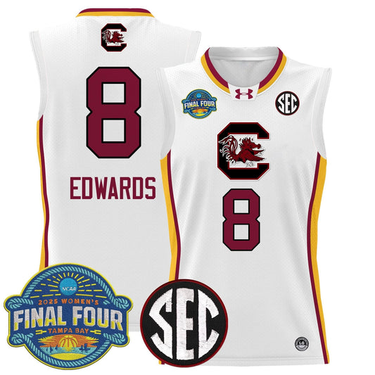 South Carolina Gamecocks 2025 Sec Women's Final Four Patch Lightweight Basketball Jersey - All Stitched