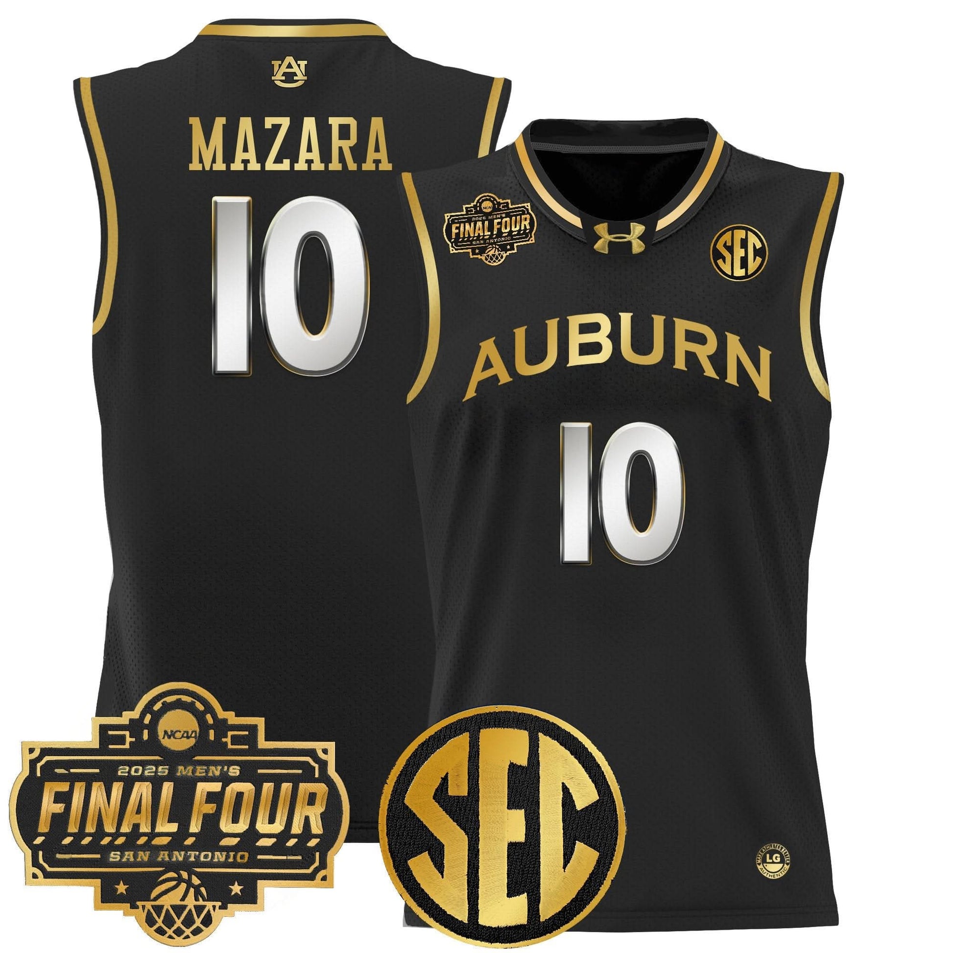 Auburn Tigers 2025 Final Four Patch Lightweight Basketball Jersey - All Stitched