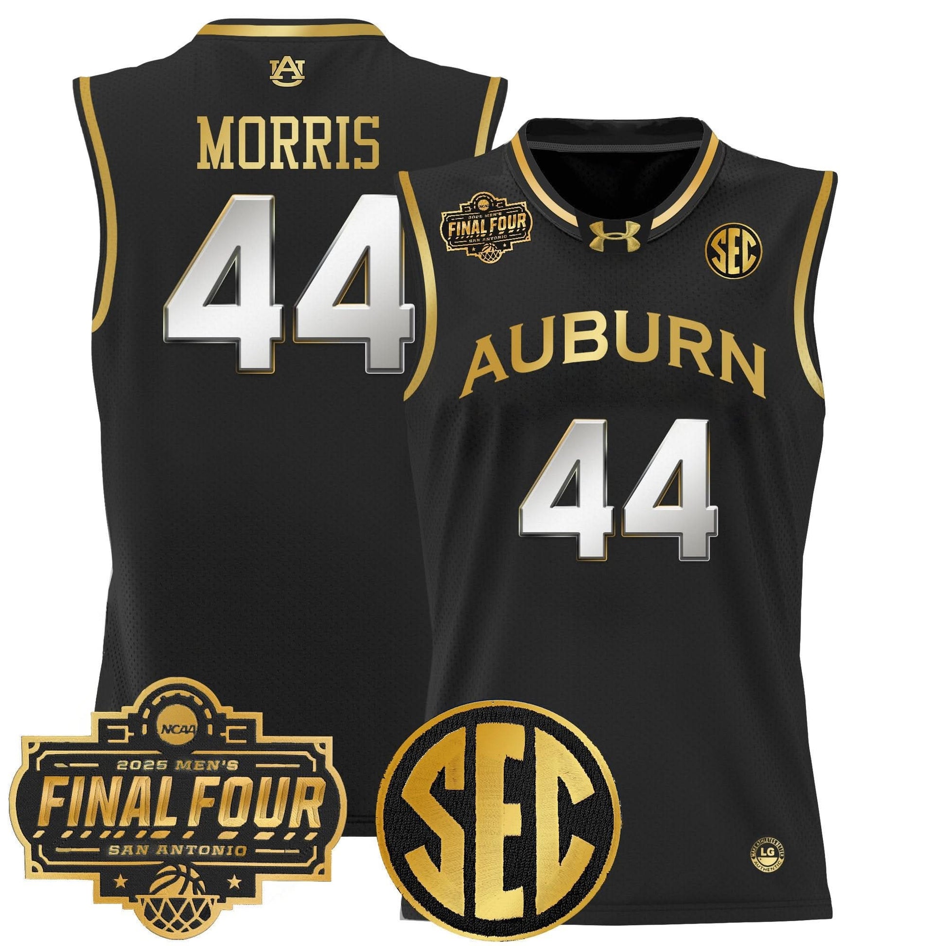 Auburn Tigers 2025 Final Four Patch Lightweight Basketball Jersey - All Stitched
