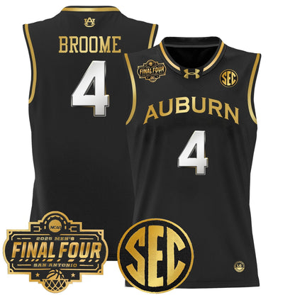 Auburn Tigers 2025 Final Four Patch Lightweight Basketball Jersey - All Stitched