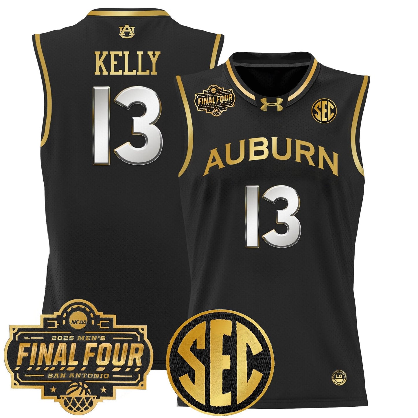 Auburn Tigers 2025 Final Four Patch Lightweight Basketball Jersey - All Stitched