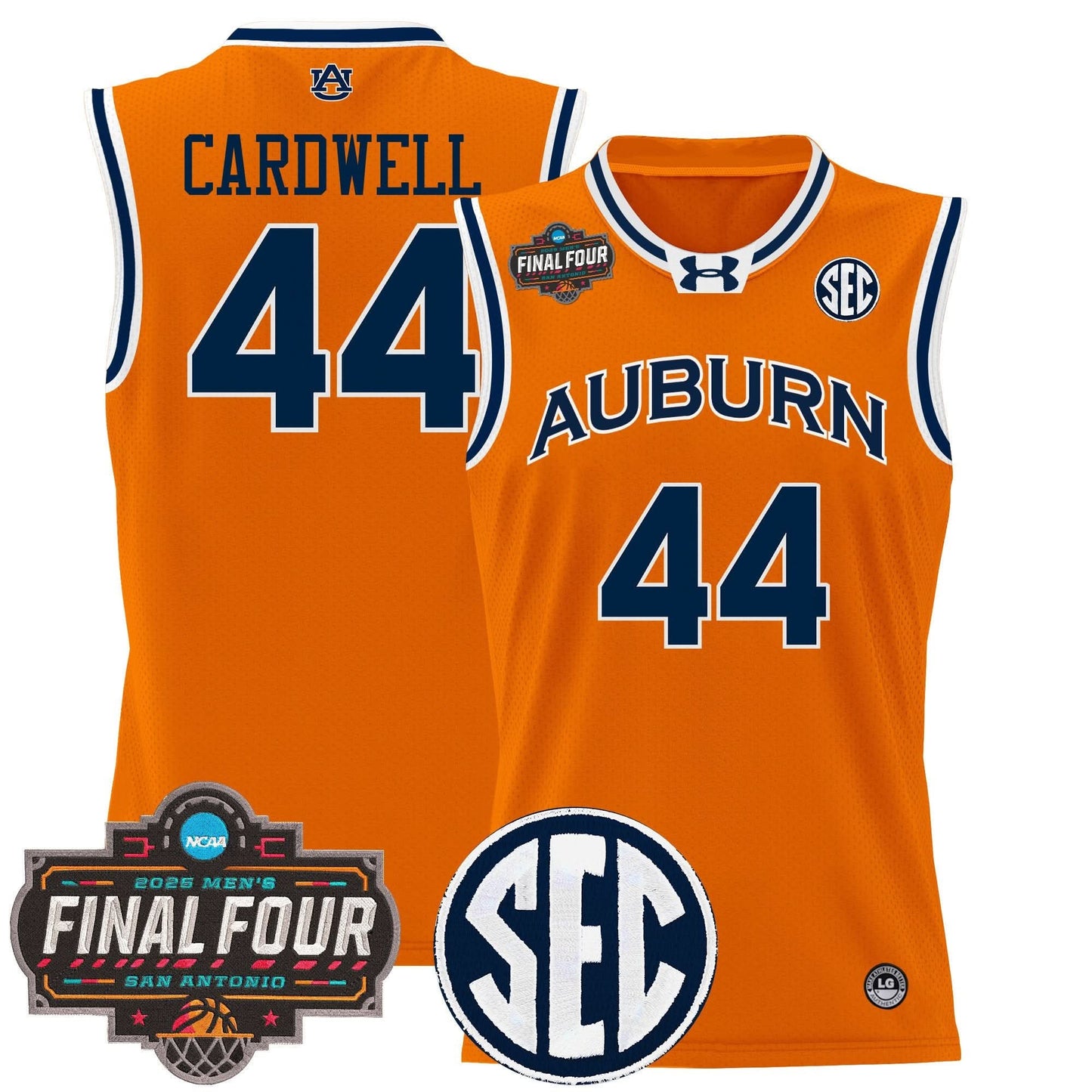 Auburn Tigers 2025 Final Four Patch Lightweight Basketball Jersey - All Stitched