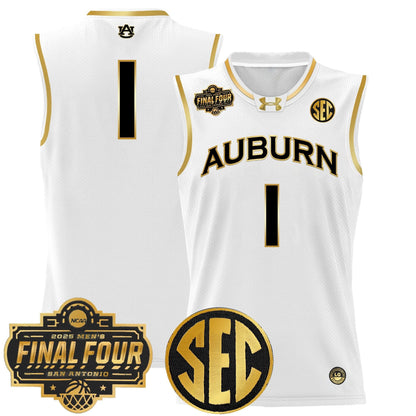 Auburn Tigers 2025 Final Four Patch Lightweight Basketball Jersey - All Stitched