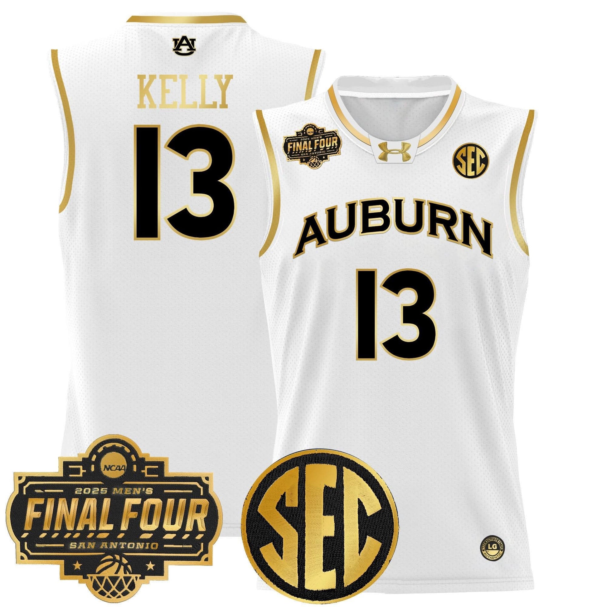 Auburn Tigers 2025 Final Four Patch Lightweight Basketball Jersey - All Stitched