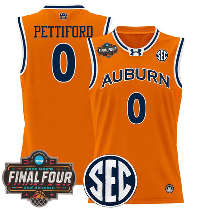 Auburn Tigers 2025 Final Four Patch Lightweight Basketball Jersey - All Stitched
