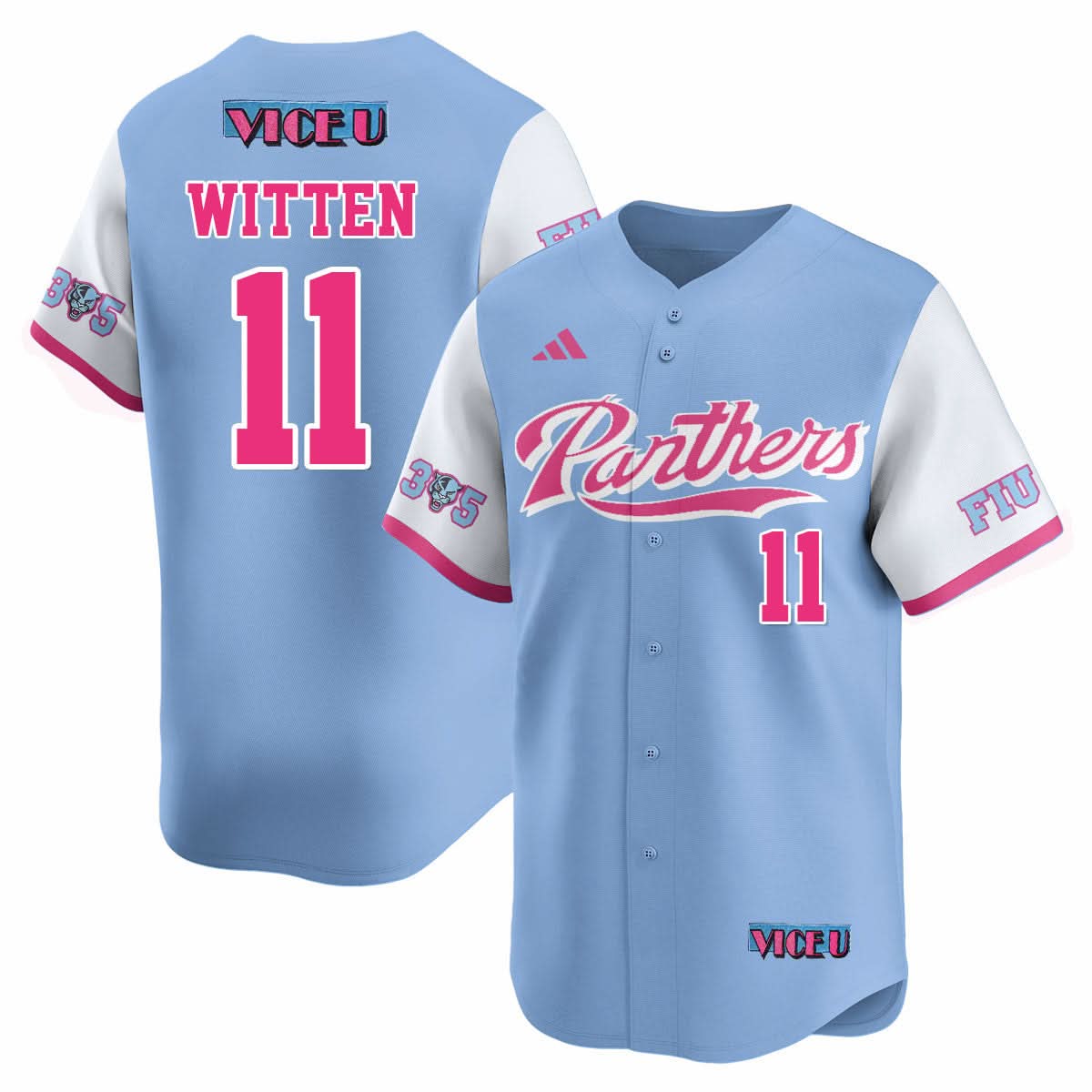FIU Baseball 2025 'Vice U' Jersey - All Stitched