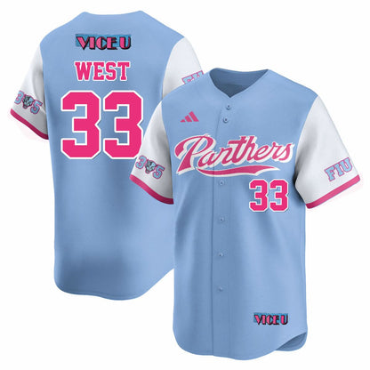 FIU Baseball 2025 'Vice U' Jersey - All Stitched