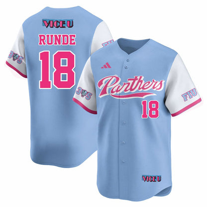 FIU Baseball 2025 'Vice U' Jersey - All Stitched