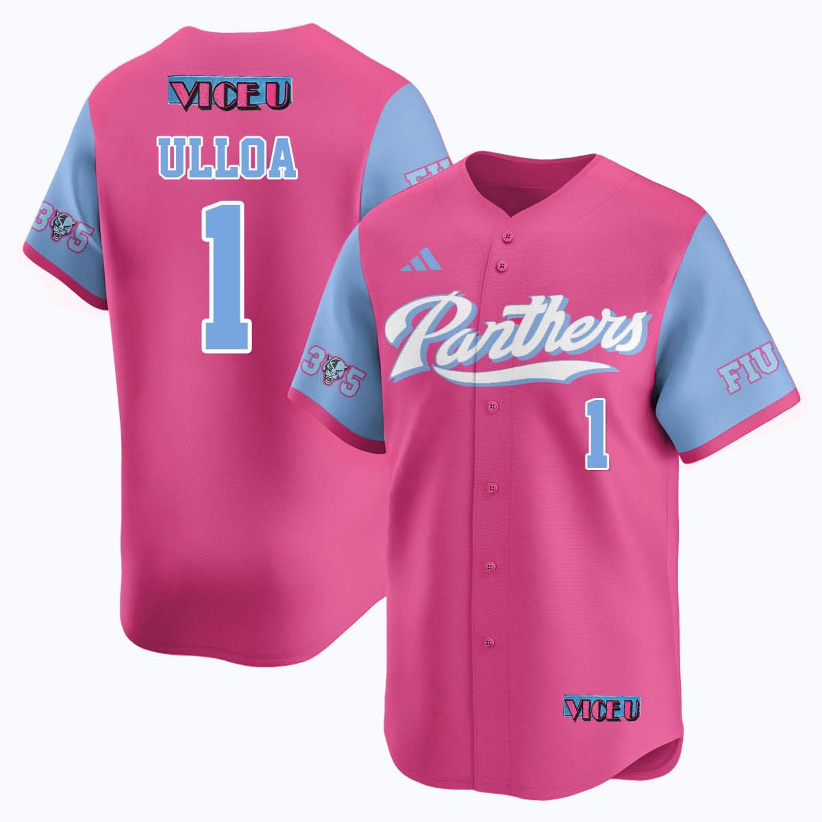 FIU Baseball 2025 'Vice U' Jersey - All Stitched