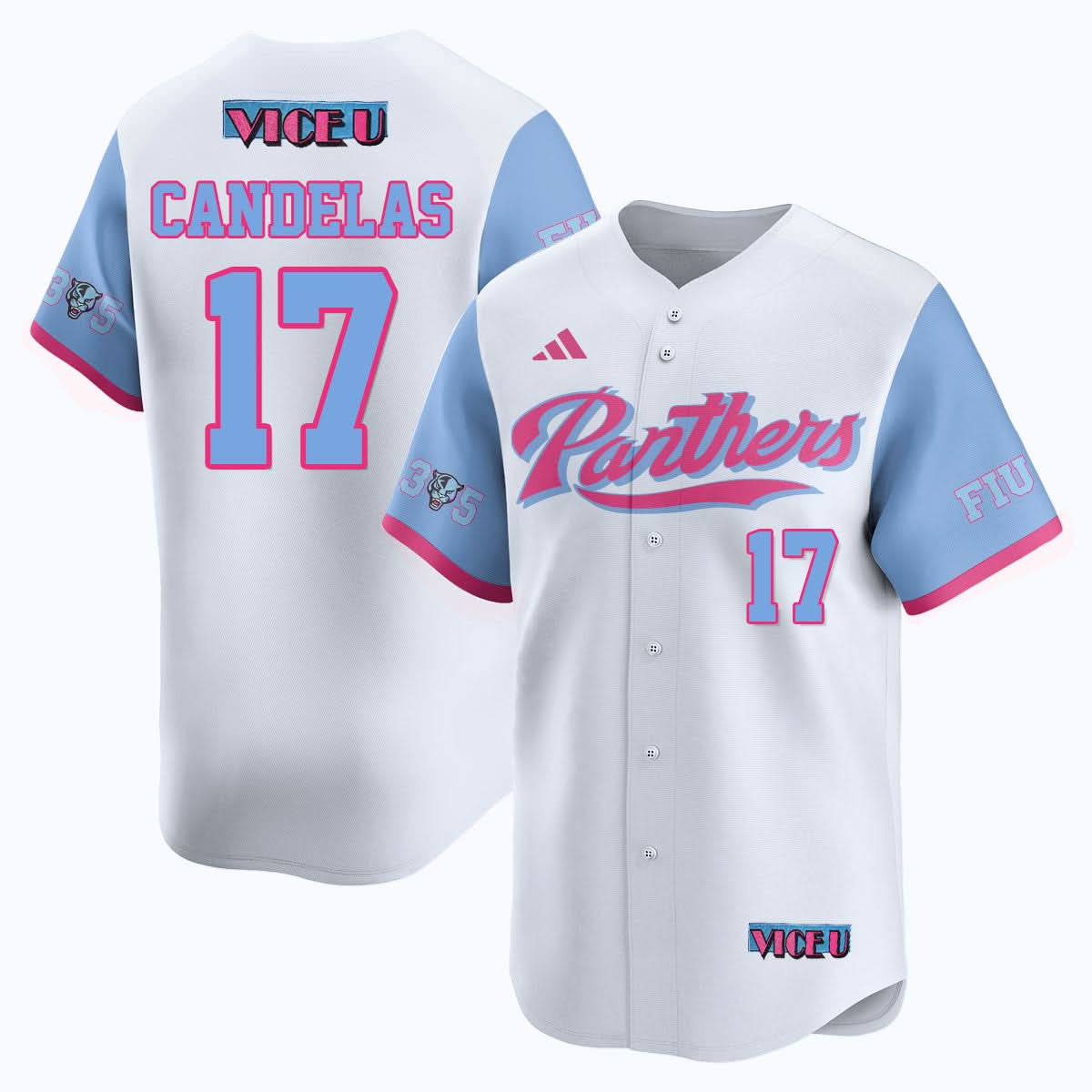 FIU Baseball 2025 'Vice U' Jersey - All Stitched