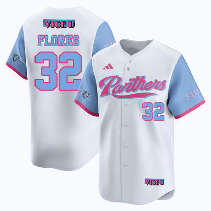 FIU Baseball 2025 'Vice U' Jersey - All Stitched