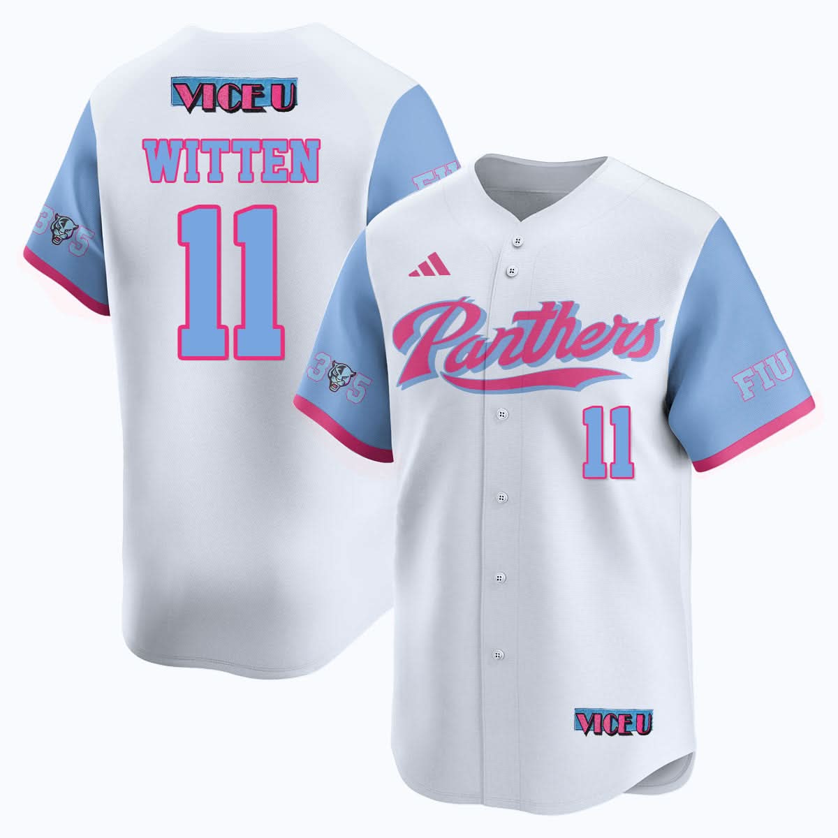 FIU Baseball 2025 'Vice U' Jersey - All Stitched