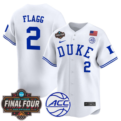 Duke Blue Devils 2025 Final Four Patch Vapor Baseball Jersey - All Stitched