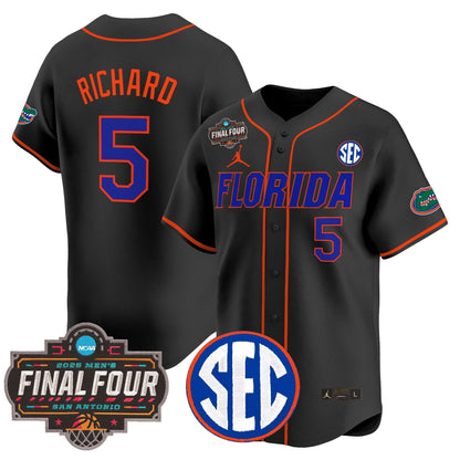 Florida Gators 2025 Final Four Patch Vapor Baseball Jersey - All Stitched
