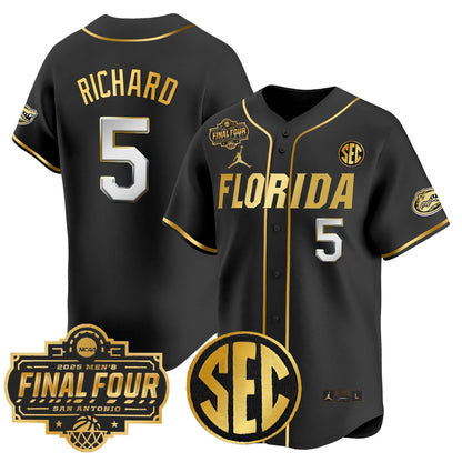 Florida Gators 2025 Final Four Patch Vapor Baseball Jersey - All Stitched