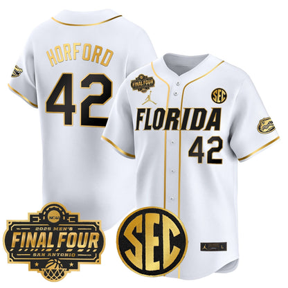 Florida Gators 2025 Final Four Patch Vapor Baseball Jersey - All Stitched