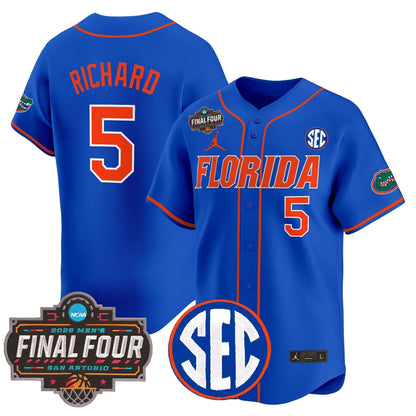 Florida Gators 2025 Final Four Patch Vapor Baseball Jersey - All Stitched