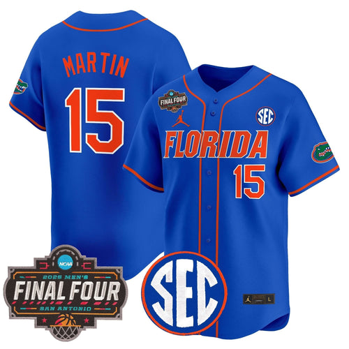 Florida Gators 2025 Final Four Patch Vapor Baseball Jersey - All Stitched