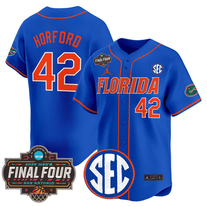 Florida Gators 2025 Final Four Patch Vapor Baseball Jersey - All Stitched
